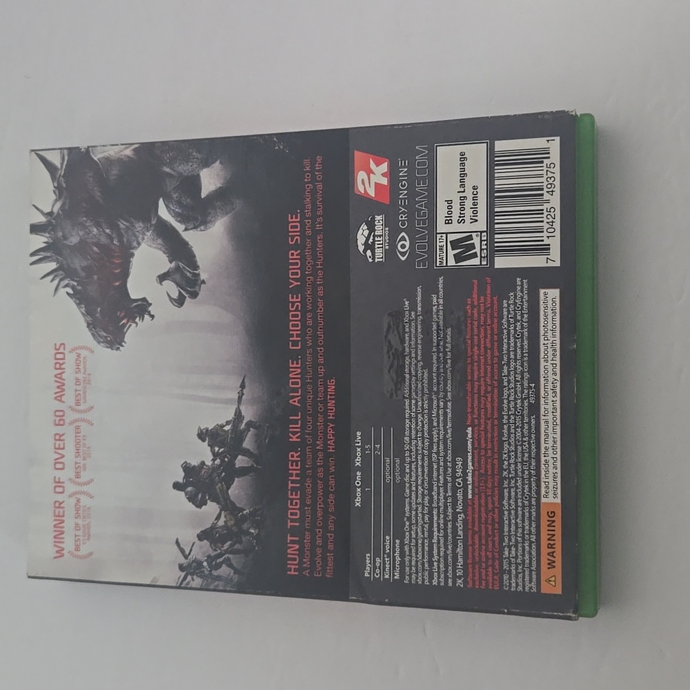 Evolve Xbox One Game by adidas - Green and Black Case - Picture 6 of 8